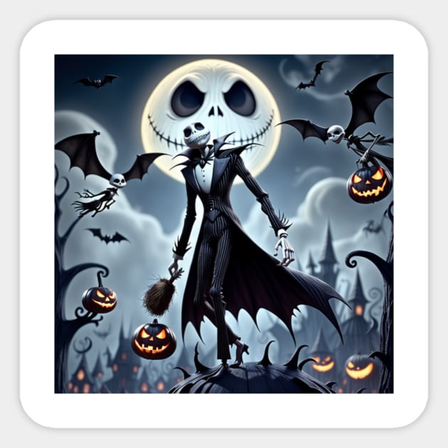 Hallowen do Jack Sticker by Lanna''s